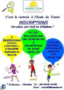 FLY rentrée ecole de tennis 2018-2019
